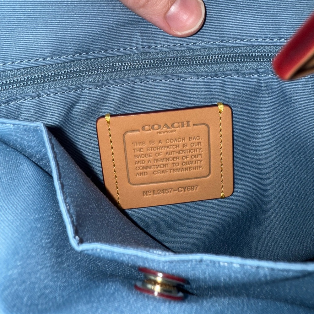 Coach Large Laurel in Denim - Picture 3 of 12